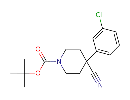 tert-butyl 4-(3-chlorophenyl)-4-cyanopiperidine-1-carboxylate