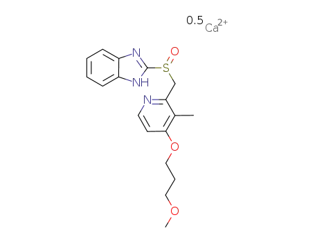 2-[[4-(3-methoxypropoxy)-3-methyl-2-pyridinyl]-methylsulfinyl]-1H-benzimidazole hemicalcium