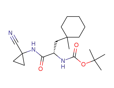 [1-(1-cyanocyclopropylcarbamoyl)-2(S)-(1-methylcyclohexyl)ethyl]-carbamic acid tert-butyl ester