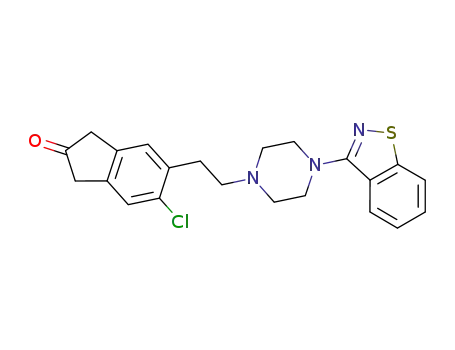 5-(2-(4-(1,2-benziso-thiazol-3-yl)piperazinyl)ethyl)-6-chloro-1,3-dihydro-2H-indol-2-one
