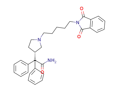 2-{(S)-1-[5-(1,3-Dioxo-1,3-dihydroisoindol-2-yl)pentyl]pyrrolidin-3-yl}-2,2-diphenylacetamide