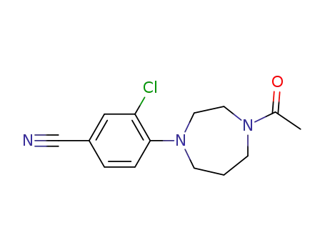 4-(4-N-acetyl-[1,4]diazepan-1-yl)-3-chloro-benzonitrile