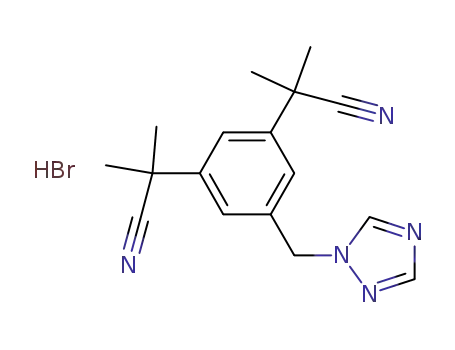2,2'-[5-(1H-1,2,4-triazol-1-ylmethyl)-1,3-phenylene]-di(2-methylpropionitrile) hydrobromide