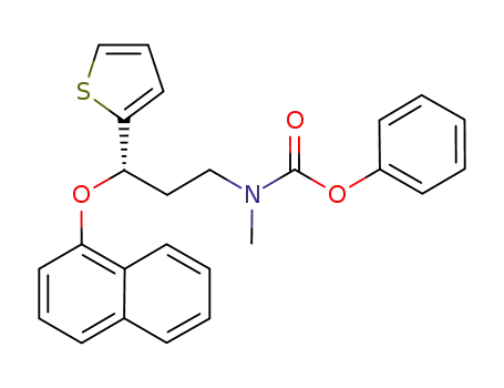 (S)-N-methyl-N-phenoxycarbonyl-3-(1-naphthyloxy)-3-(2-thienyl)-1-propylamine