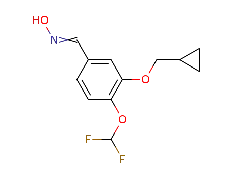 3-cyclopropylmethoxy-4-difluoromethoxy-benzaldehyde oxime