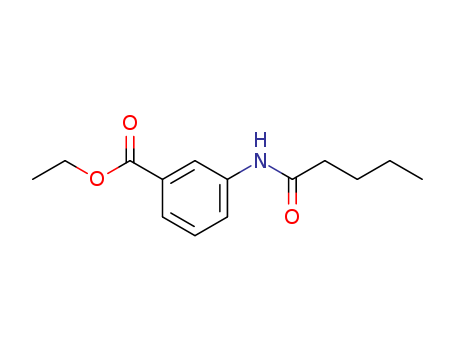 Benzoic acid, 3-[(1-oxopentyl)amino]-, ethyl ester