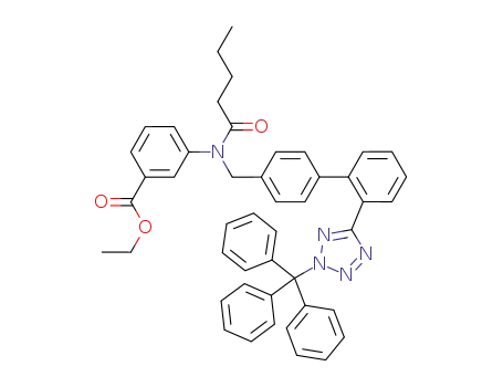 ethyl 3-[N-[[4-[2-(3-triphenylmethyl-3H-tetrazol-5-yl)phenyl]phenyl]methyl]-N-pentanoylamino]benzoate
