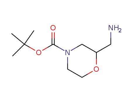 Molecular Structure of 140645-53-0 (2-AMINOMETHYL-4-BOC-MORPHOLINE)