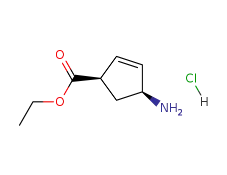 (1R,4S)-ethyl 4-aminocyclopent-2-enecarboxylate hydrochloride
