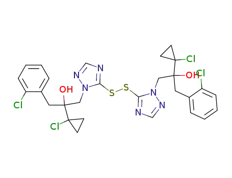 di-{1-[2-(1-chlorocyclopropyl)-3-(2-chloro-phenyl)-2-hydroxy-propyl-1]-1,2,4-triazol-5-yl} disulphide