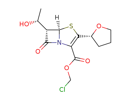 chloromethyl (5R,6S)-6-[(R)-1-hydroxyethyl]-2-[(R)-2-tetrahydrofuryl]penem-3-carboxylate