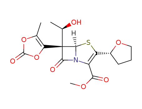 (5-Methyl-2-oxo-1,3-dioxolen-4-yl)methyl (5R,6S)-6-[(R)-1-hydroxyethyl]-2-[(R)-2-tetrahydrofuryl]penem-3-carboxylate