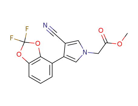 methyl 2-[3-(2,2-difluorobenzodioxol-4-yl)-4-cyanopyrrol-1-yl]acetate
