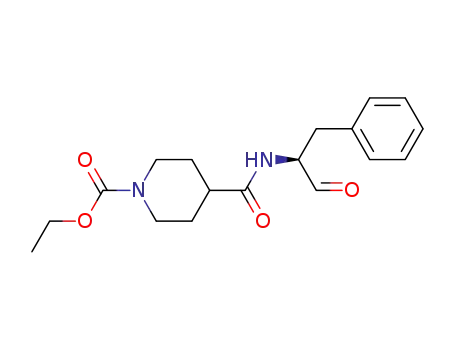 1-ethoxycarbonylpiperidine-4-carboxylic acid-(1S)-(1-formyl-2-phenyl)ethylamide