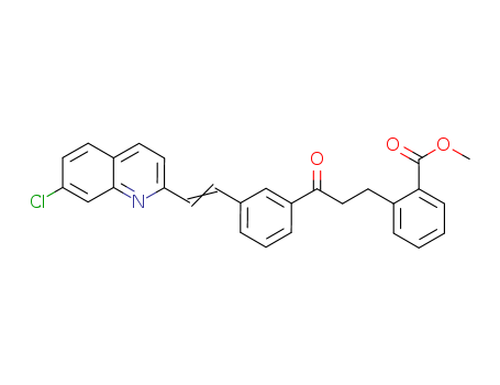 Methyl 2-(3-(3-((7-chloroquinolin-2-yl)(thiophen-2-yl)methyl)phenyl)-3-oxopropyl)benzoate