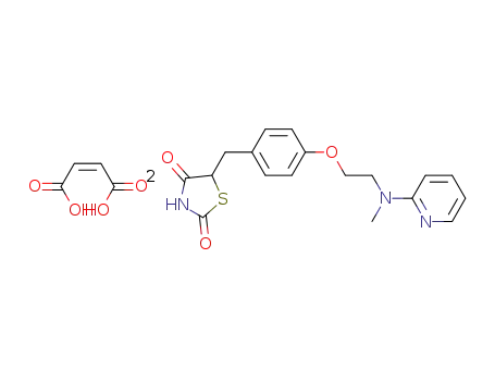 5-[4-[2-[N-methyl-N-(pyridin-2-yl)amino]ethoxy]benzyl]thiazolidine-2,4-dione maleate