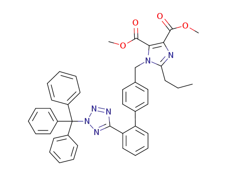 dimethyl 2-propyl-1-(4-(2-(trityltetrazol-5-yl)phenyl)phenylmethyl)-imidazole-4,5-dicarboxylate
