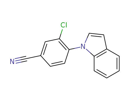 3-chloro-4-(1H-indol-1-yl)benzonitrile