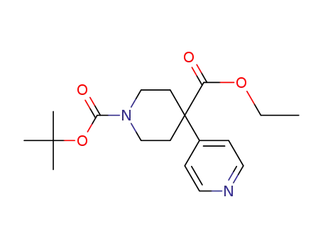 1-tert-butyl 4-ethyl 4-(pyridin-4-yl)piperidine-1,4-dicarboxylate
