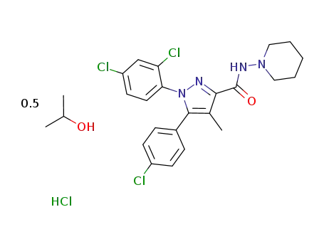 rimonabant hydrochloride hemi-isopropanolate