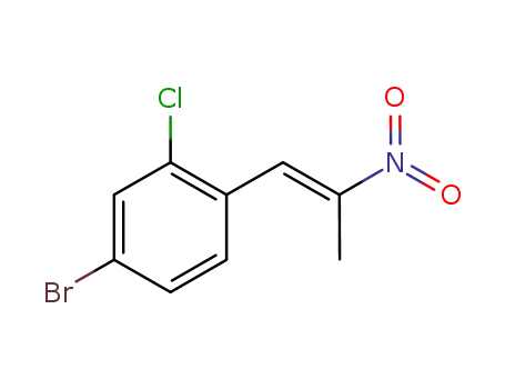 4-bromo-2-chloro-1-((E)-2-nitro-propenyl)-benzene