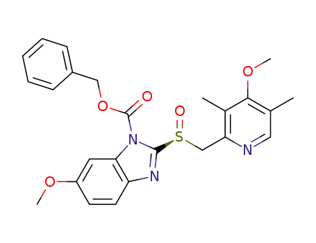 (S)-6-methoxy-1-benzyloxycarbonyl-2-[[(4-methoxy-3,5-dimethyl-2-pyridinyl)methyl]sulfinyl]-1H-benzimidazole