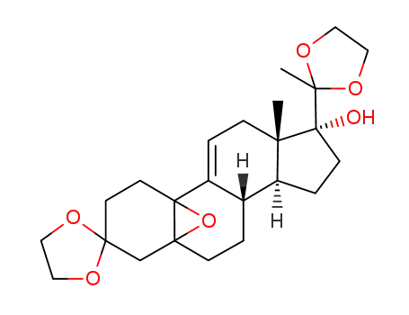 3,3,20,20-bis(ethylene-dioxy)-17α-hydroxy-5,10-epoxy-19-norpregn-9(11)-ene