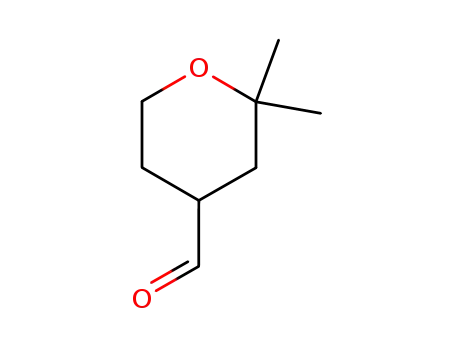 Molecular Structure of 34941-21-4 (2,2-DIMETHYL-TETRAHYDRO-PYRAN-4-CARBALDEHYDE)