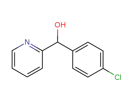 Molecular Structure of 27652-89-7 (alpha-(4-chlorophenyl)pyridine-2-methanol)