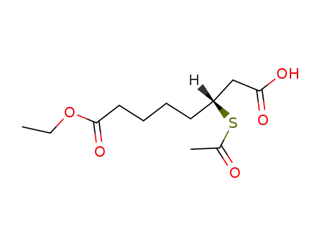 (R)-3-acetylsulfanyl-octanedioic acid-8-ethyl ester