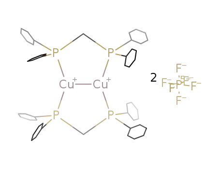 [(copper(I))2(μ-bis(dicyclohexylphosphanyl)methane)2](PF6)2