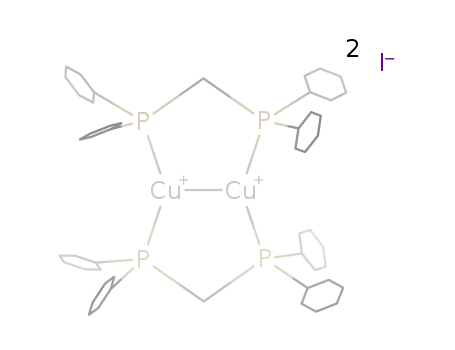 [(copper(I))2(μ-bis(dicyclohexylphosphanyl)methane)2]I2