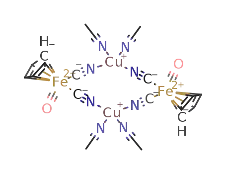 [(η(5)-C5H5)Fe(CO)(μ-CN)2Cu(CH3CN)2]2