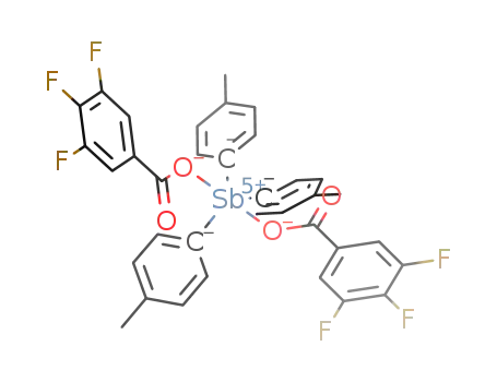tri-p-tolylantimony bis(3,4,5-trifluorobenzoate)