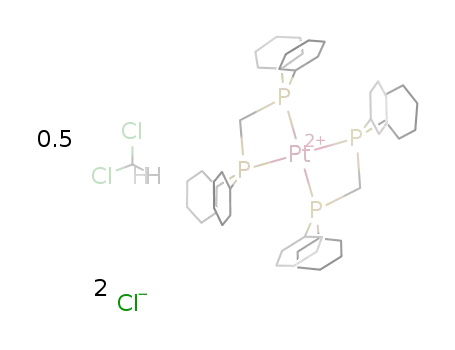 [Pt(bis(dicyclohexylphosphino)methane)2]Cl2*0.5CH2Cl2