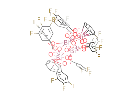Bi4(O)2(O2CC6H2F3-3,4,5)8*2η6-toluene