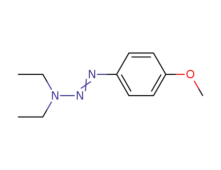 Molecular Structure of 36719-69-4 (1-Triazene, 3,3-diethyl-1-(4-methoxyphenyl)-)