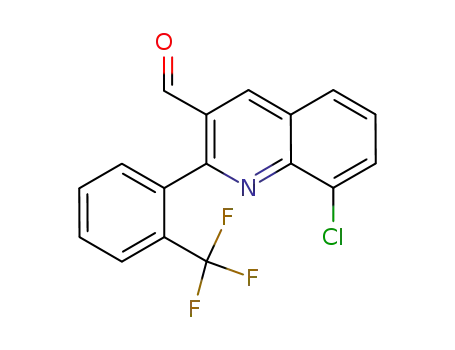 8-chloro-2-(2-(trifluoromethyl)phenyl)quinoline-3-carbaldehyde