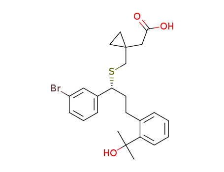 (1-{1-(R)-(3-bromophenyl)-3-[2-(1-hydroxy-1-methyl-ethyl)-phenyl]-propylsulfanylmethyl}-cyclopropyl)-acetic acid