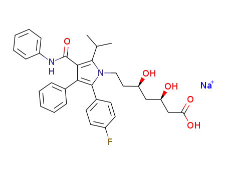 [R-(R*,R*)]2-(4-fluorophenyl)-β,δ-dihydroxy-5-(1-methylethyl)-3-phenyl-4-[(phenylamino)carbonyl]-1H-pyrrole-1-heptanoic acid sodium salt
