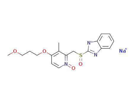 2-[4-(3-methoxypropoxy)-3-methyl-1-oxypyridin-2-yl-methylsulfinyl]-1H-benzimidazole sodium salt