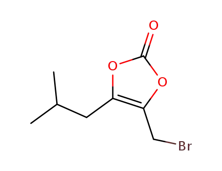 4-(bromomethyl)-5-(2-methylpropyl)-1,3-dioxol-2-one