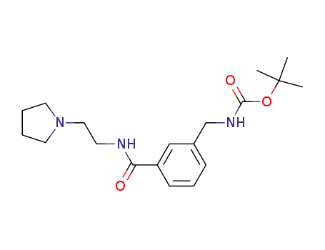 [3-(2-pyrrolidin-1-yl-ethylcarbamoyl)-benzyl]-carbamic acid tert-butyl ester