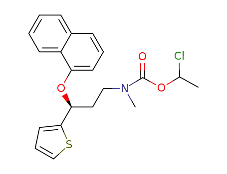 1-chloroethyl-N-methyl-((S)-3-(naphthalene-1-yloxy)-3-(thiophen-2-yl)propyl)carbamate