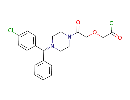 R-2-(2-(4-((4-chlorophenyl)(phenyl)methyl)piperazin-1-yl)-2-oxoethoxy)acetyl chloride