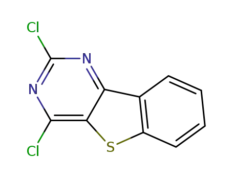 Molecular Structure of 160199-05-3 (2,4-dichloro-benzo[4,5]thieno[3,2-d]pyrimidine)