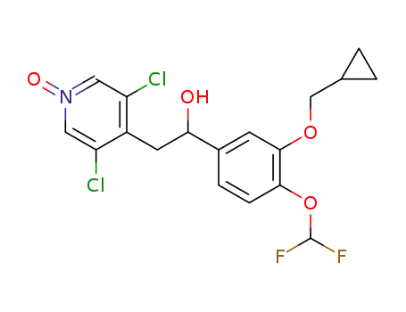 (R/S)-1-(3-(cyclopropylmethoxy)-4-(difluoromethoxy)phenyl)-2-(3,5-dichloro-1-oxypyridin-4-yl)ethanol