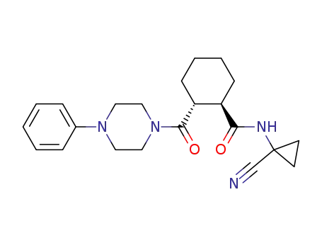(1R,2R)-N-(1-cyanocyclopropyl)-2-(4-phenylpiperazine-1-carbonyl)cyclohexanecarboxamide
