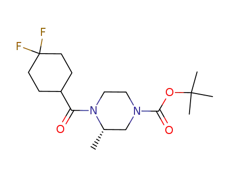 (R)-tert-butyl 4-(4,4-difluorocyclohexanecarbonyl)-3-methylpiperazine-1-carboxylate