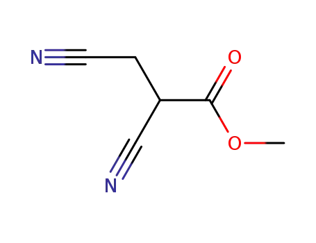 Molecular Structure of 61760-68-7 (Propanoic acid, 2,3-dicyano-, methyl ester)
